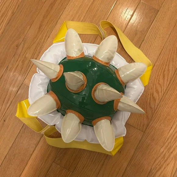 Kids Bowser Headpiece and Shell - Picture 7 of 8